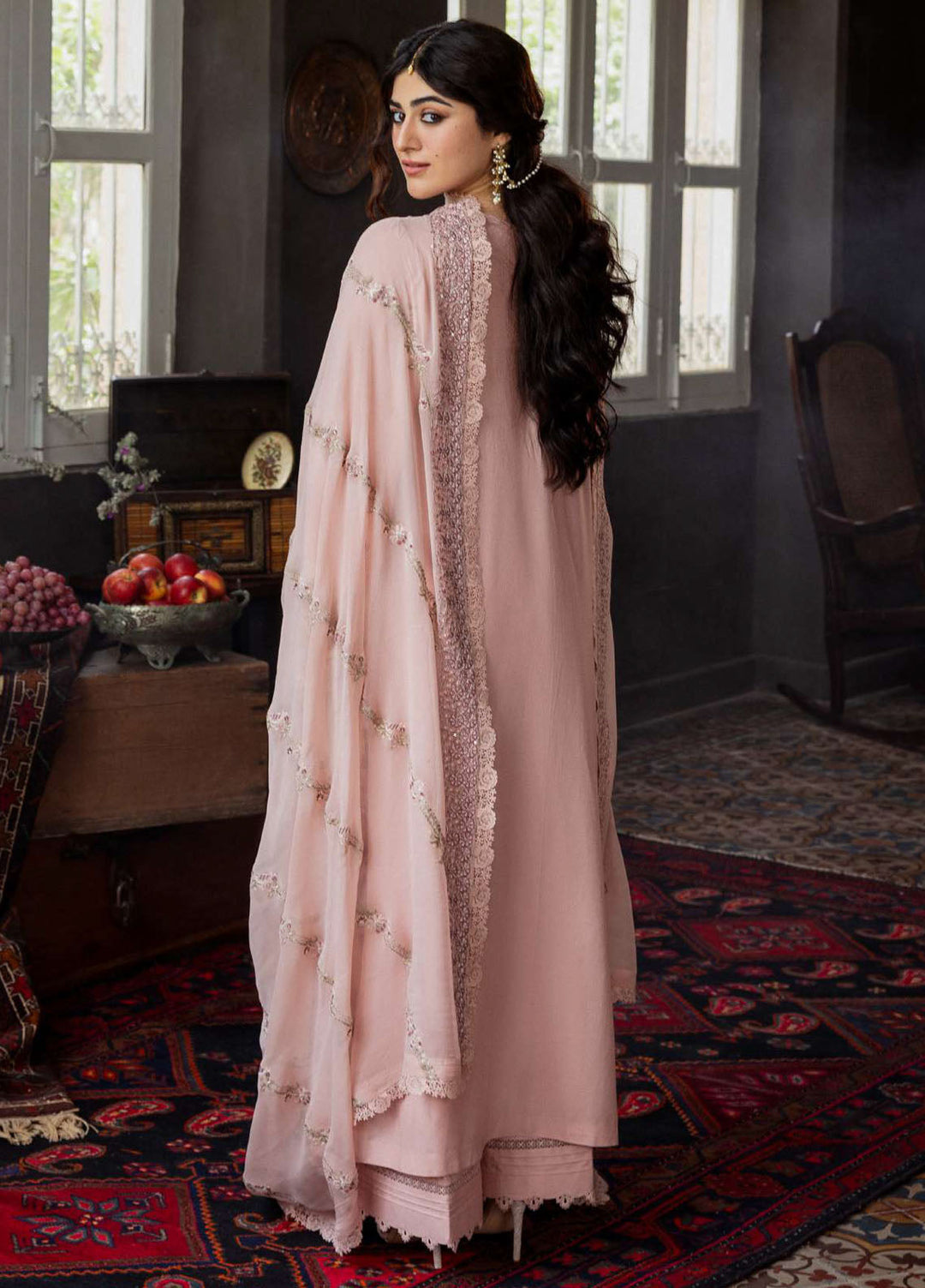 Kahf Premium Embroidered Karandi Suits Unstitched 3 Piece KHF25KU KKH-08 Rosabelle - Winter Collection