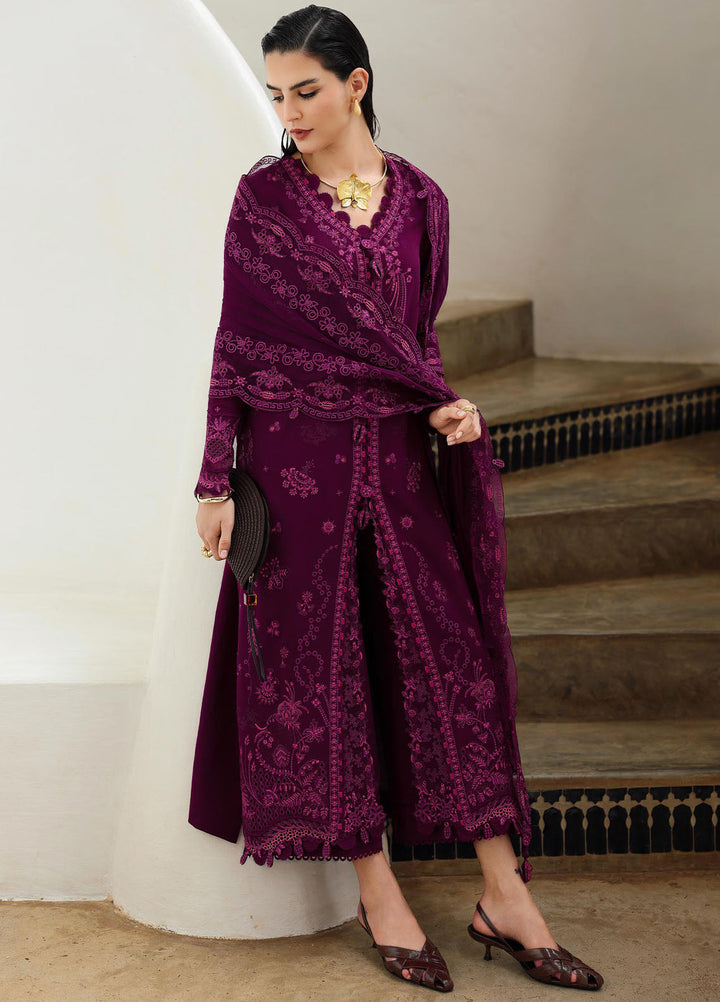 Q Line by Qalamkar Embroidered Linen Suits Unstitched 3 Piece QLM25QW KL-01 Veyrah - Winter Collection