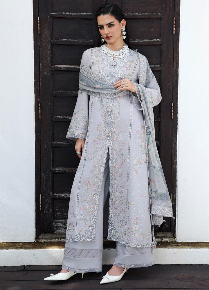Q Line by Qalamkar Embroidered Linen Suits Unstitched 3 Piece QLM25QW KL-02 Haze - Winter Collection