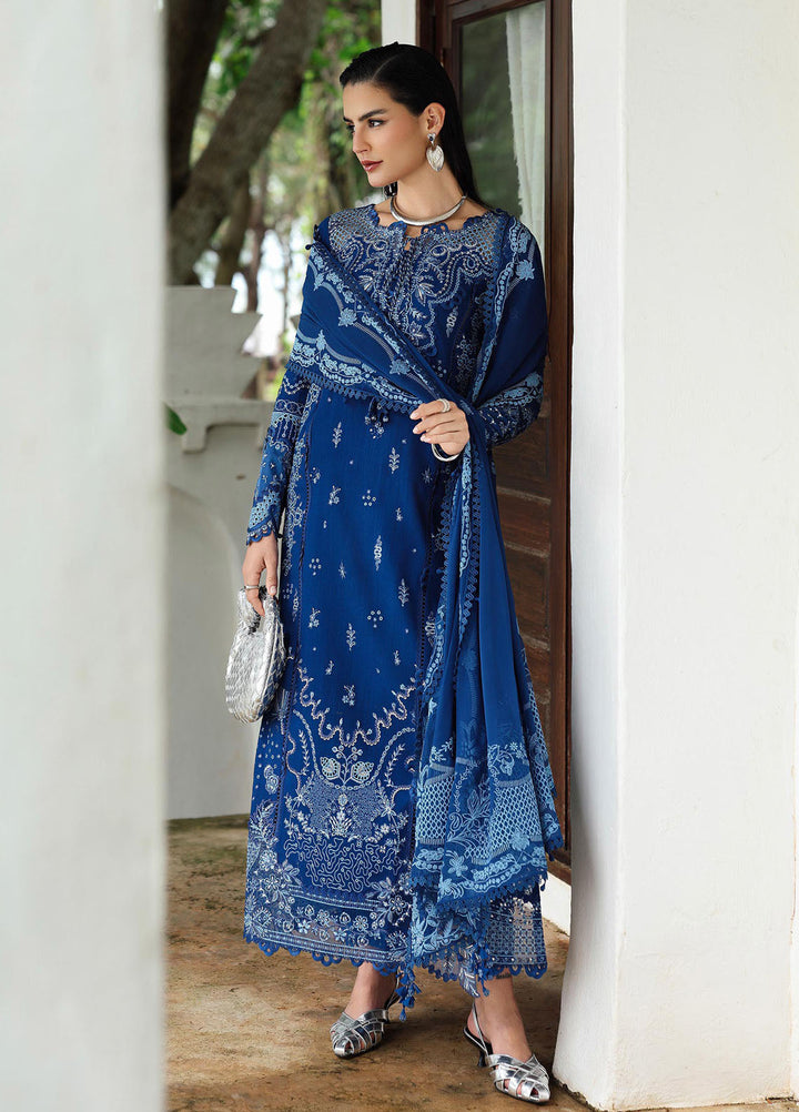 Q Line by Qalamkar Embroidered Linen Suits Unstitched 3 Piece QLM25QW KL-03 Eclipse - Winter Collection