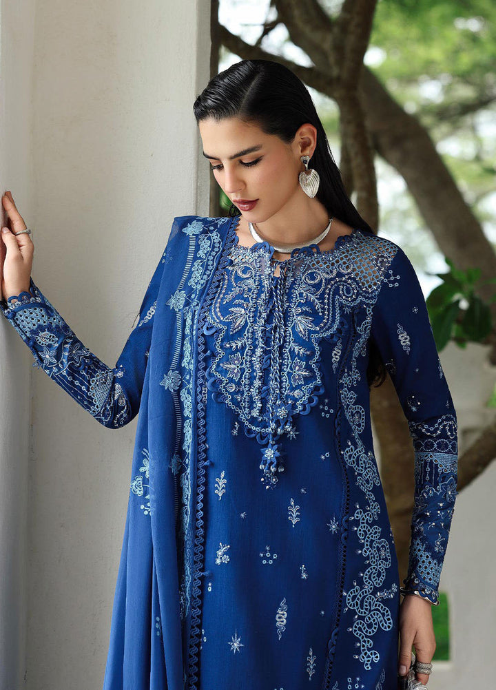 Q Line by Qalamkar Embroidered Linen Suits Unstitched 3 Piece QLM25QW KL-03 Eclipse - Winter Collection