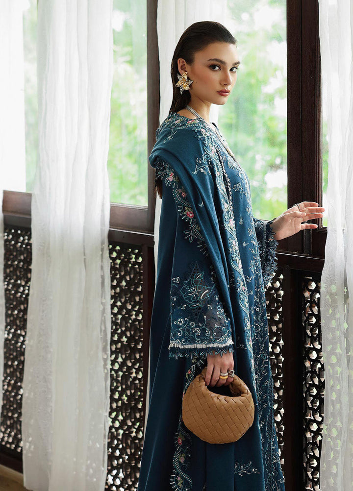 Q Line by Qalamkar Embroidered Linen Suits Unstitched 3 Piece QLM25QW KL-05 Lush - Winter Collection