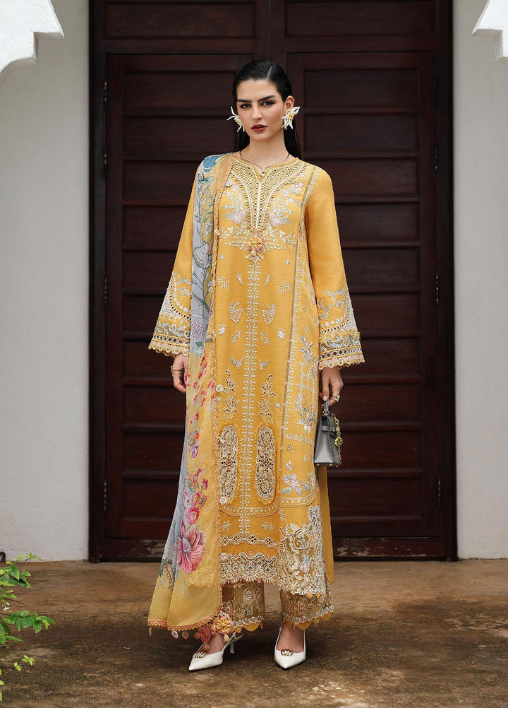 Q Line by Qalamkar Embroidered Linen Suits Unstitched 3 Piece QLM25QW KL-06 Gleam - Winter Collection
