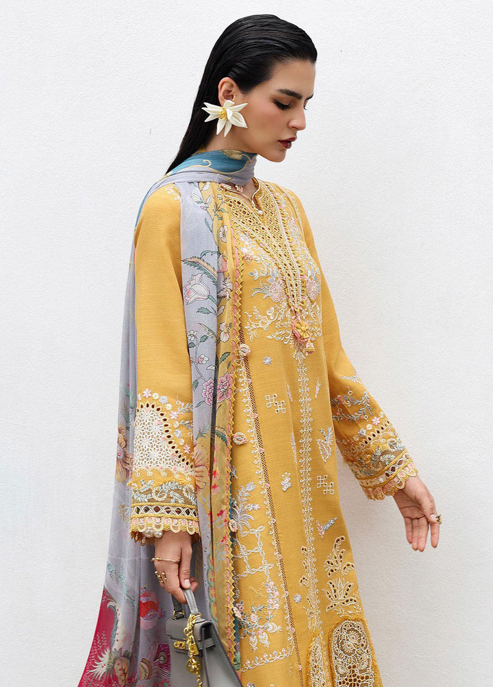 Q Line by Qalamkar Embroidered Linen Suits Unstitched 3 Piece QLM25QW KL-06 Gleam - Winter Collection