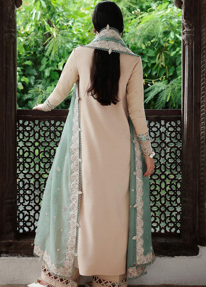 Q Line by Qalamkar Embroidered Linen Suits Unstitched 3 Piece QLM25QW KL-07 Whisper - Winter Collection