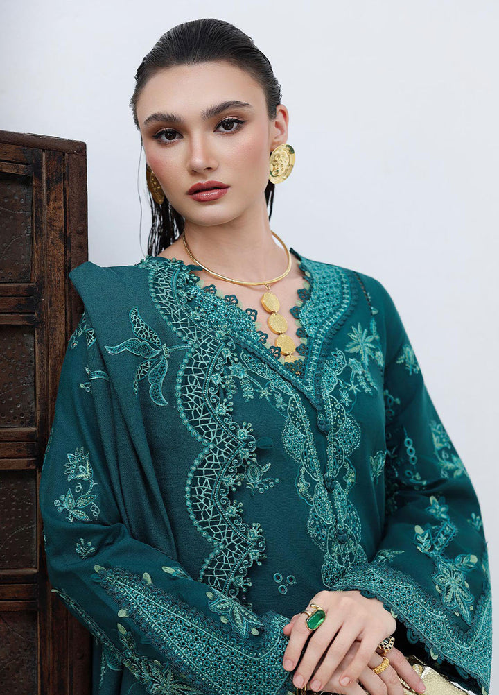 Q Line by Qalamkar Embroidered Linen Suits Unstitched 3 Piece QLM25QW KL-11 Meadow - Winter Collection