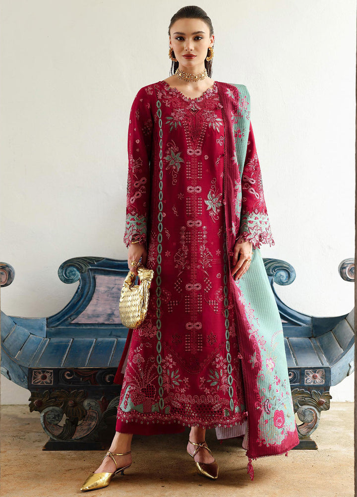 Q Line by Qalamkar Embroidered Linen Suits Unstitched 3 Piece QLM25QW KL-12 Roohi - Winter Collection