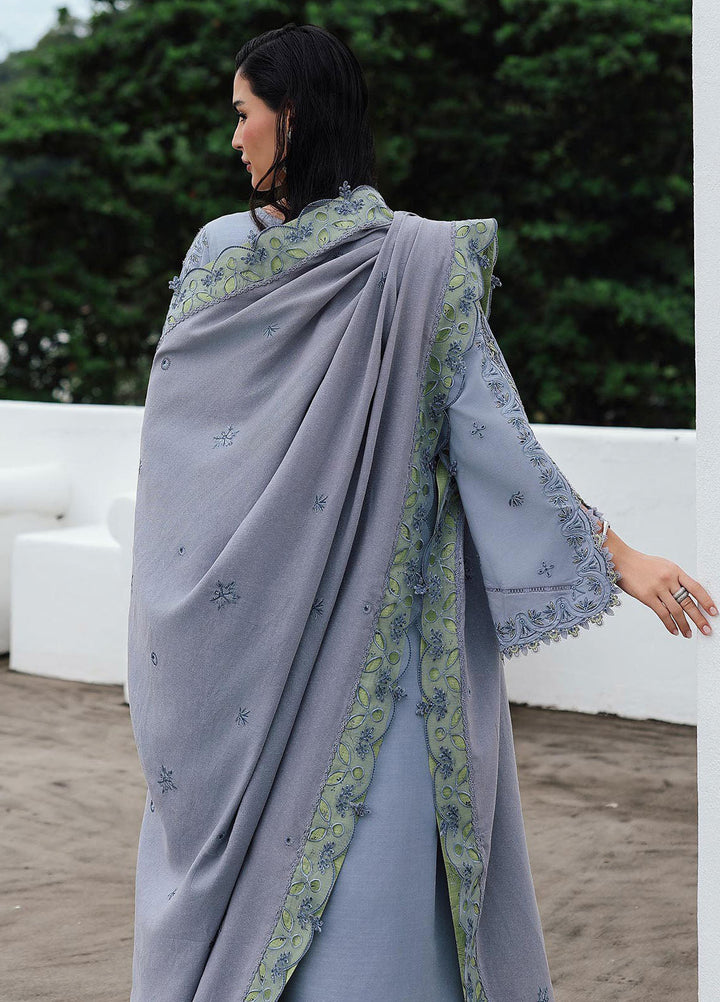 Q Line by Qalamkar Embroidered Linen Suits Unstitched 3 Piece QLM25QW KL-13 Saahil - Winter Collection