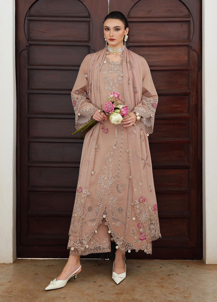 Q Line by Qalamkar Embroidered Linen Suits Unstitched 3 Piece QLM25QW KL-14 Dusk - Winter Collection
