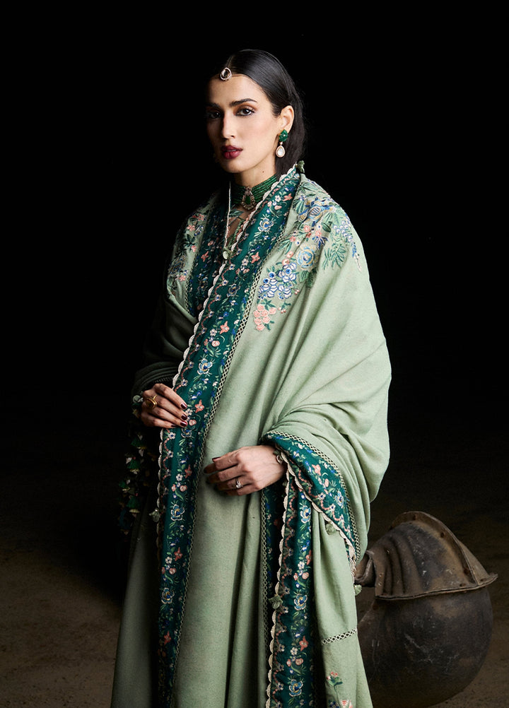 Radha Kishan by Hussain Rehar Unstitched Embroidered Karandi 3 Piece Suit AAIRA - Winter Collection