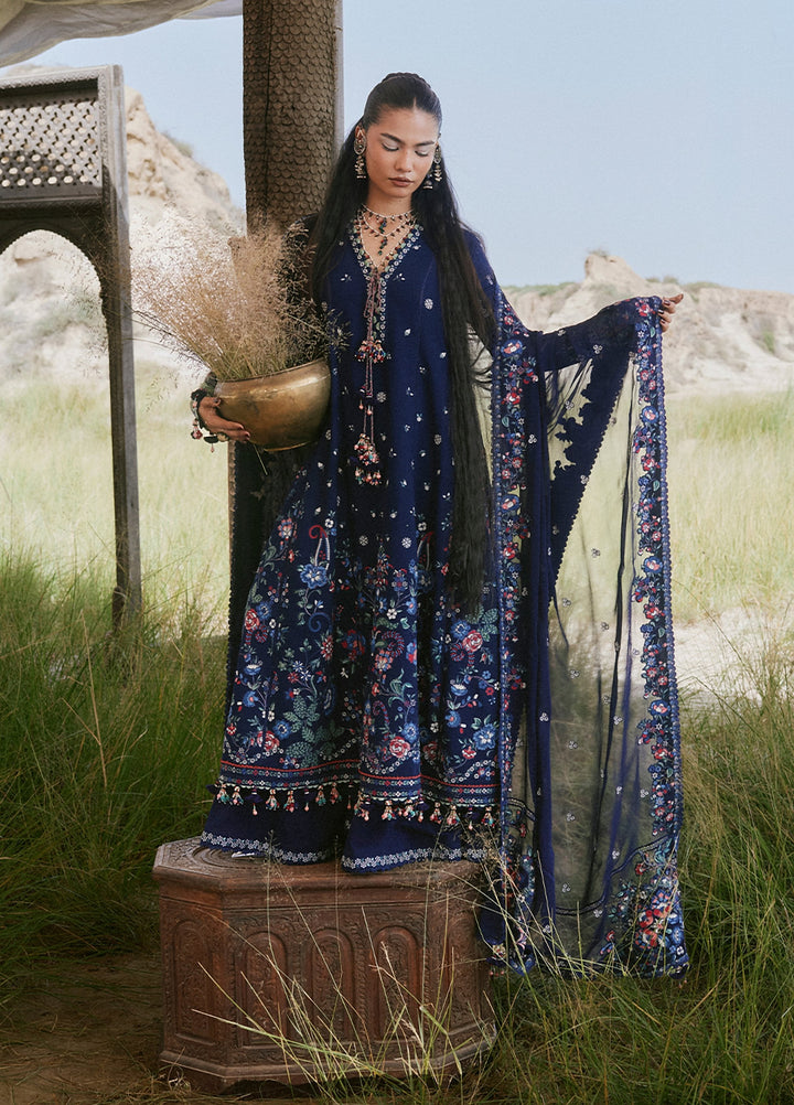 Radha Kishan by Hussain Rehar Unstitched Embroidered Karandi 3 Piece Suit MELOT - Winter Collection
