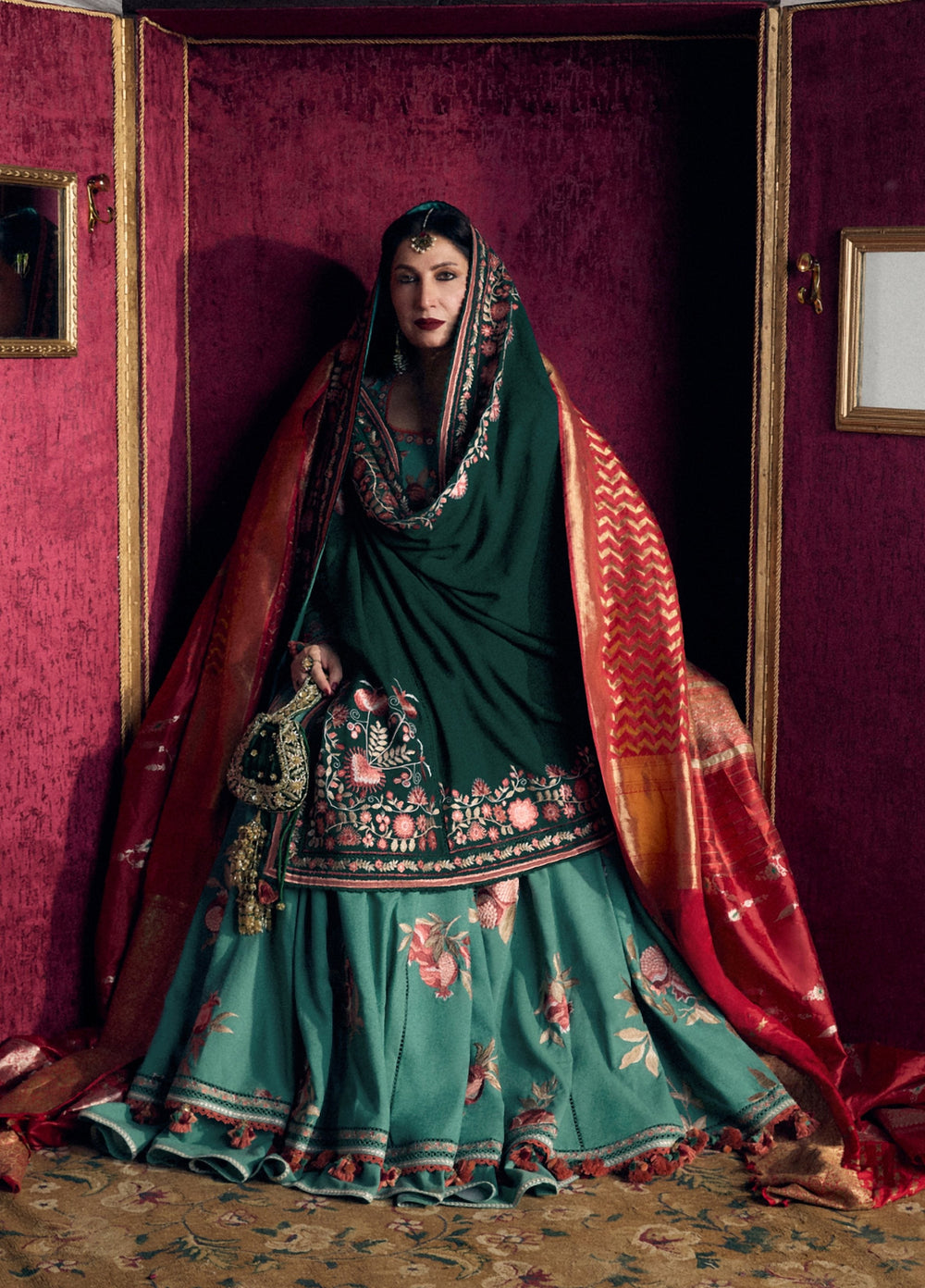 Radha Kishan by Hussain Rehar Unstitched Embroidered Karandi 3 Piece Suit ZEBA - Winter Collection
