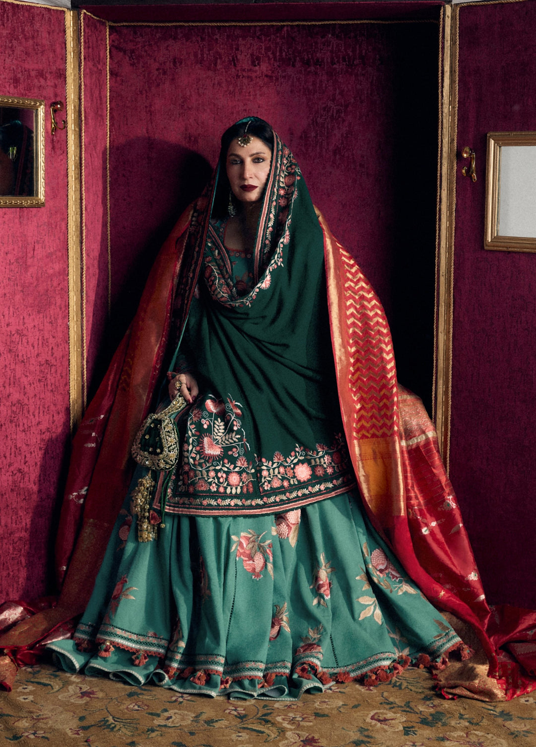 Radha Kishan by Hussain Rehar Unstitched Embroidered Karandi 3 Piece Suit ZEBA - Winter Collection