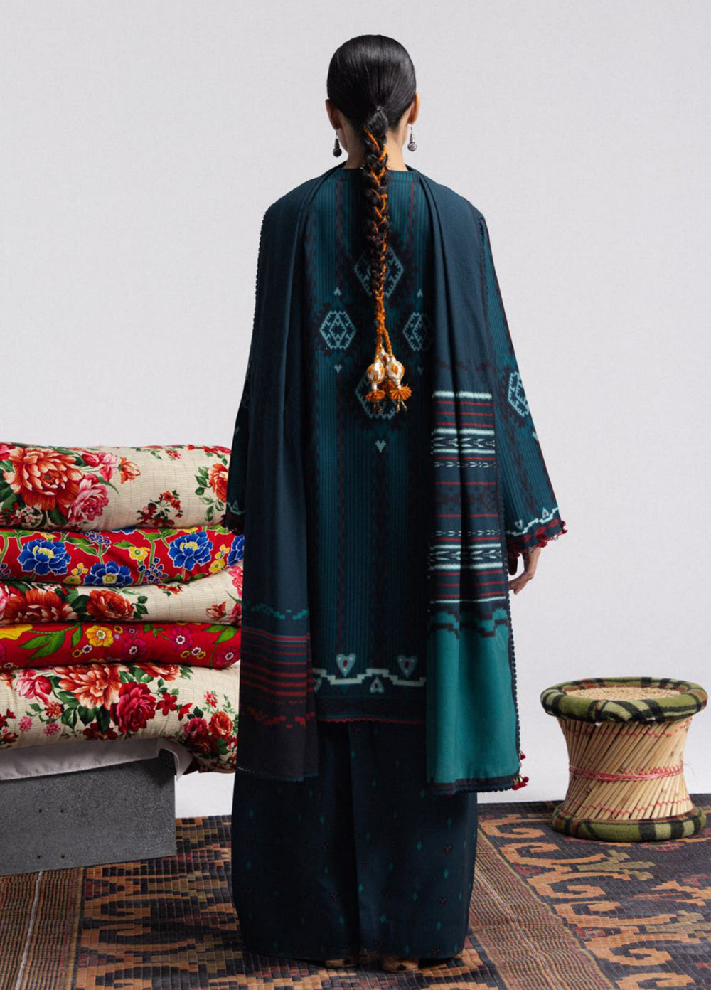 Coco by Zara Shahjahan Unstitched Printed Linen 3 Piece Suit CZ26UPL Leela 10B - Casual Collection