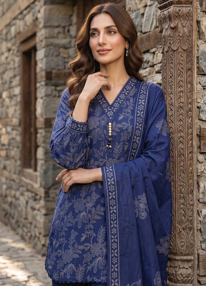 Lakhany Unstitched Printed Pashmina 3 Piece Suit LSM26UP LG-IZ-0834-C - Casual Collection