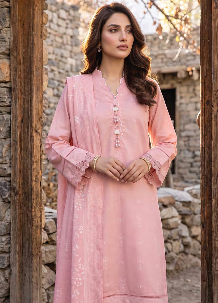 Lakhany Unstitched Printed Pashmina 3 Piece Suit LSM26UP LG-RK-0196-B - Casual Collection