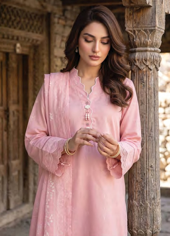 Lakhany Unstitched Printed Pashmina 3 Piece Suit LSM26UP LG-RK-0196-B - Casual Collection