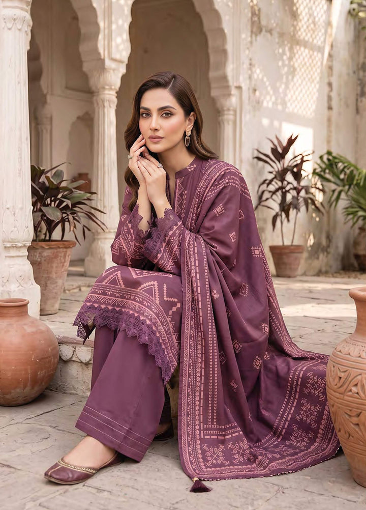 Lakhany Unstitched Printed Cashmi Wool 3 Piece Suit LSM26UCW LG-RK-0197-A - Casual Collection