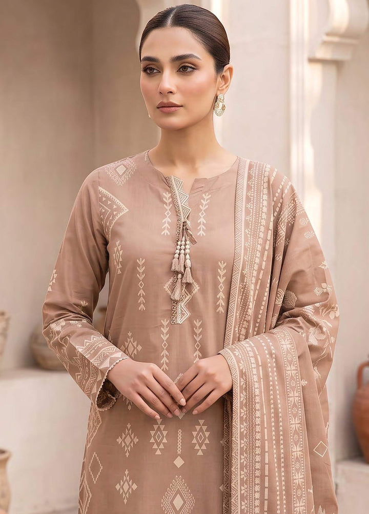 Lakhany Unstitched Printed Cashmi Wool 3 Piece Suit LSM26UCW LG-RK-0197-B - Casual Collection