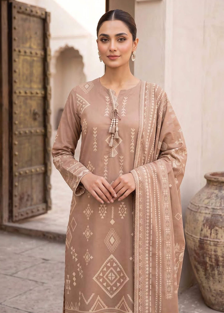 Lakhany Unstitched Printed Cashmi Wool 3 Piece Suit LSM26UCW LG-RK-0197-B - Casual Collection