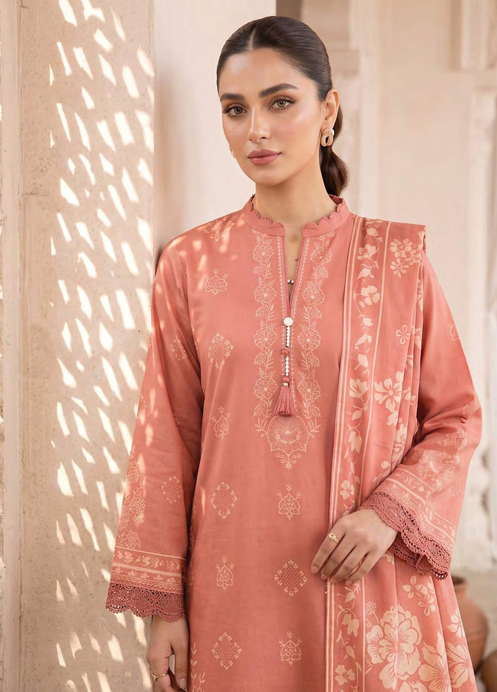 Lakhany Unstitched Printed Cashmi Wool 3 Piece Suit LSM26UCW LG-RL-0528-A - Casual Collection