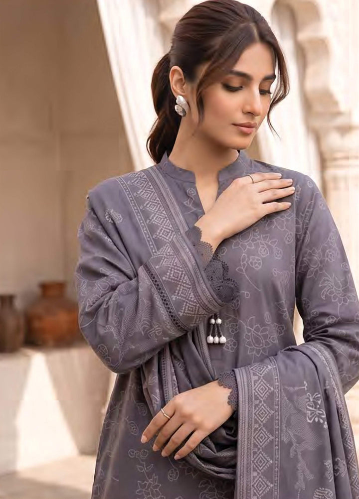 Lakhany Unstitched Printed Cashmi Wool 3 Piece Suit LSM26UCW LG-RL-0529-A - Casual Collection