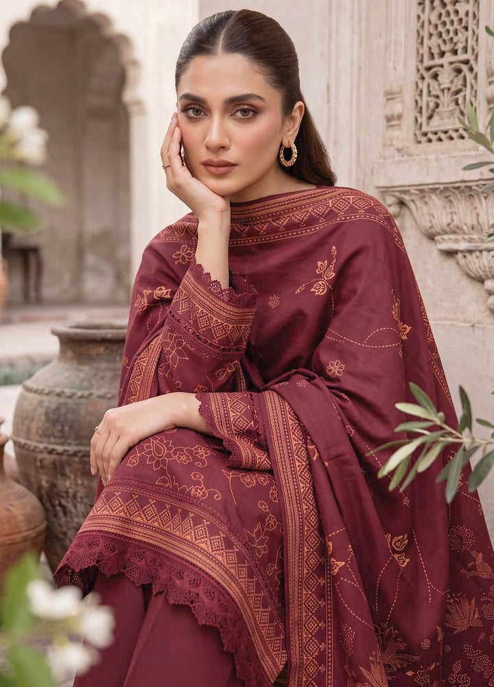 Lakhany Unstitched Printed Cashmi Wool 3 Piece Suit LSM26UCW LG-RL-0529-B - Casual Collection