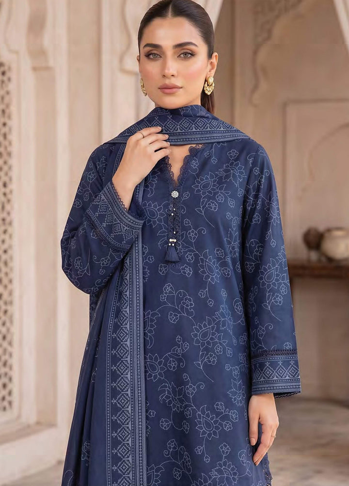 Lakhany Unstitched Printed Cashmi Wool 3 Piece Suit LSM26UCW LG-RL-0529-C - Casual Collection