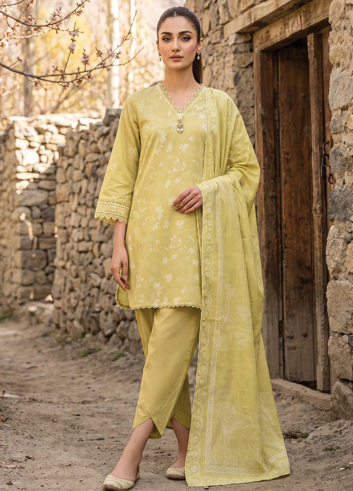 Lakhany Unstitched Printed Pashmina 3 Piece Suit LSM26UP LG-SG-0163-A - Casual Collection