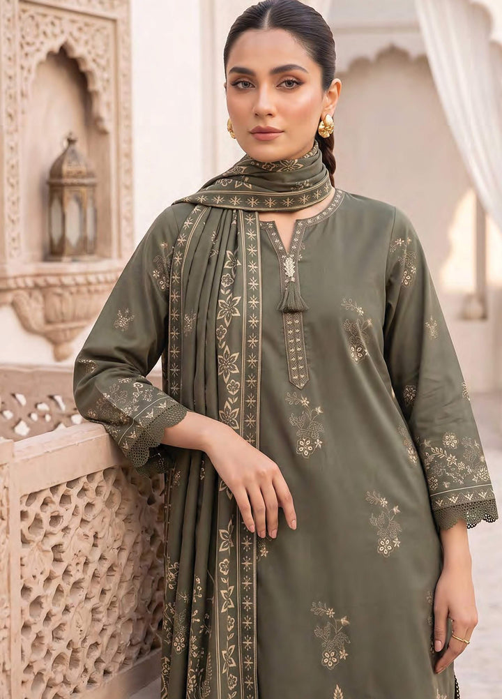 Lakhany Unstitched Printed Cashmi Wool 3 Piece Suit LSM26UCW LG-SG-0165-B - Casual Collection