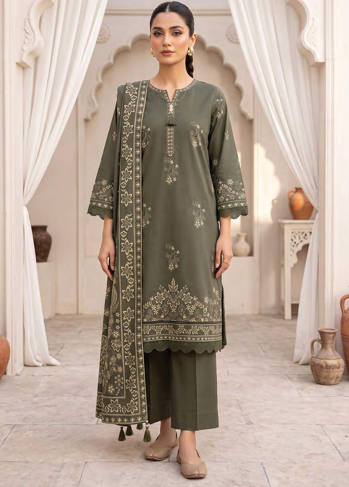 Lakhany Unstitched Printed Cashmi Wool 3 Piece Suit LSM26UCW LG-SG-0165-B - Casual Collection