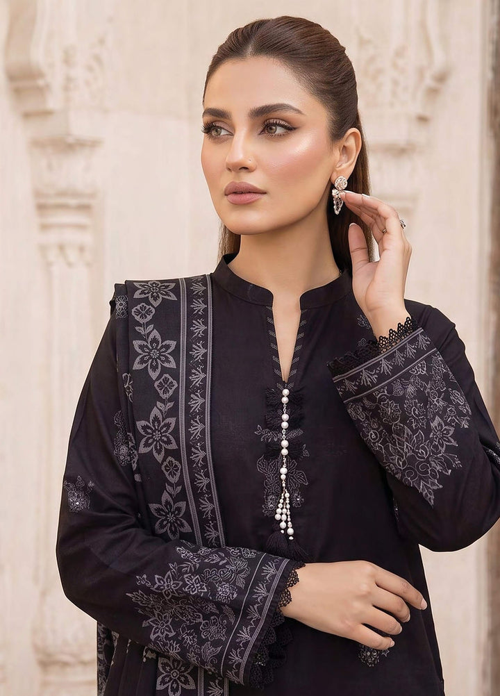 Lakhany Unstitched Printed Cashmi Wool 3 Piece Suit LSM26UCW LG-SG-0165-C - Casual Collection