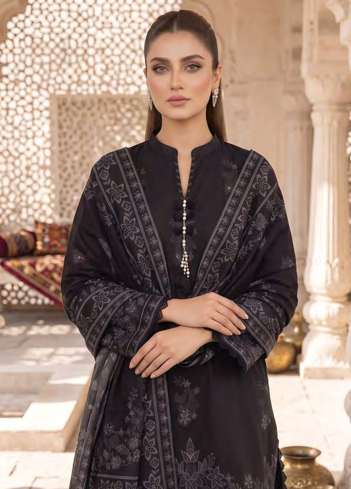 Lakhany Unstitched Printed Cashmi Wool 3 Piece Suit LSM26UCW LG-SG-0165-C - Casual Collection