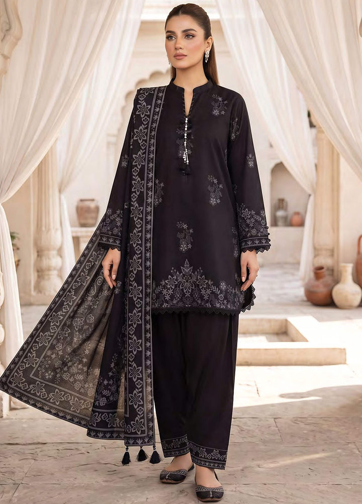 Lakhany Unstitched Printed Cashmi Wool 3 Piece Suit LSM26UCW LG-SG-0165-C - Casual Collection