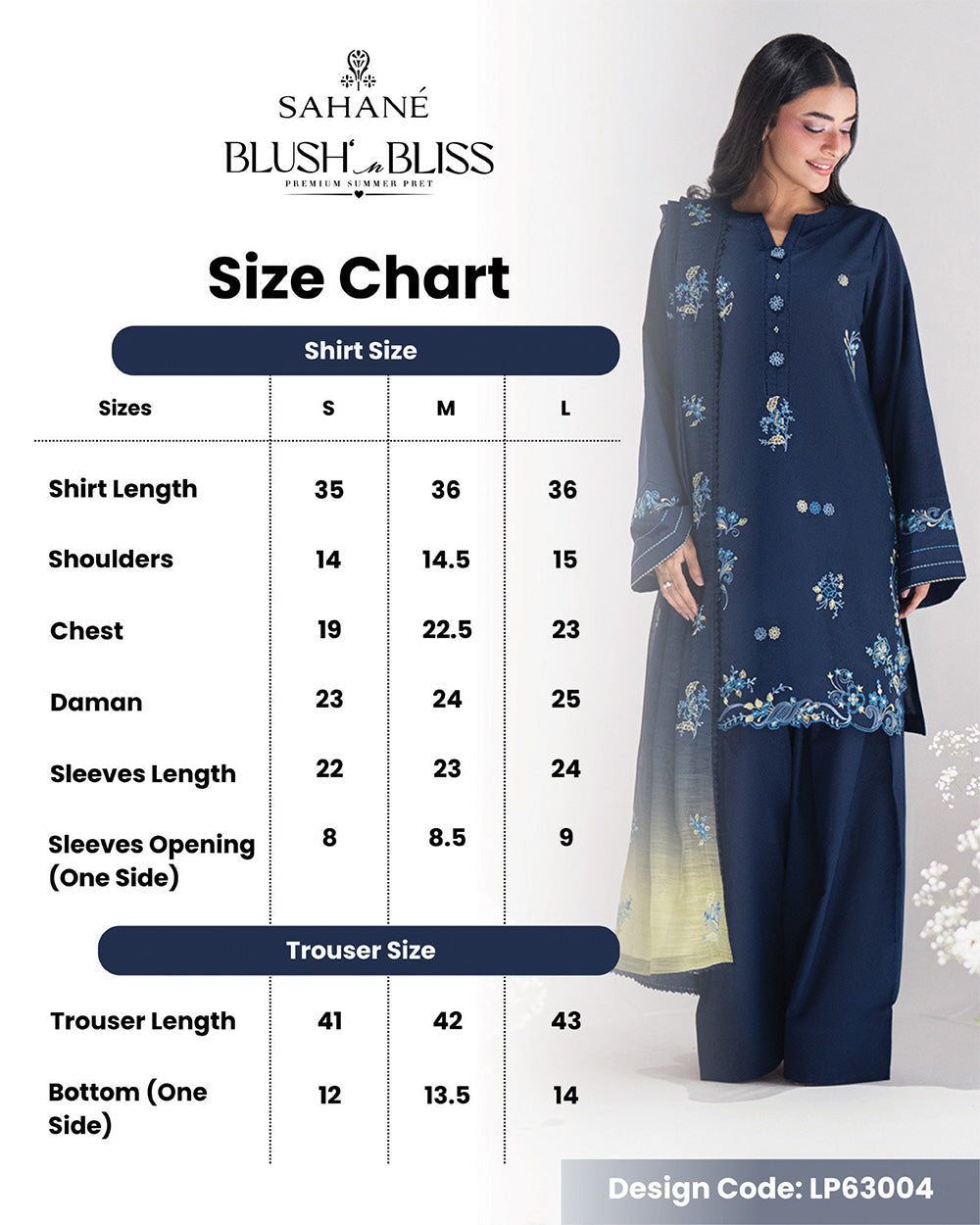 Blush N Bliss by Sahane Women RTW Embroidered Lawn 3 Piece Suit Moonberry LP63004 Casual Collection