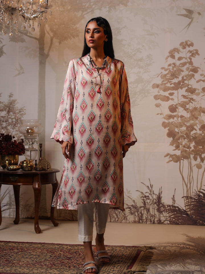 Salitex Women Printed Silk 1 Piece Shirt LPS23CH002 - Winter Collection