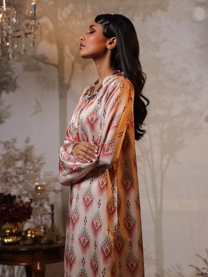 Salitex Women Printed Silk 1 Piece Shirt LPS23CH002 - Winter Collection