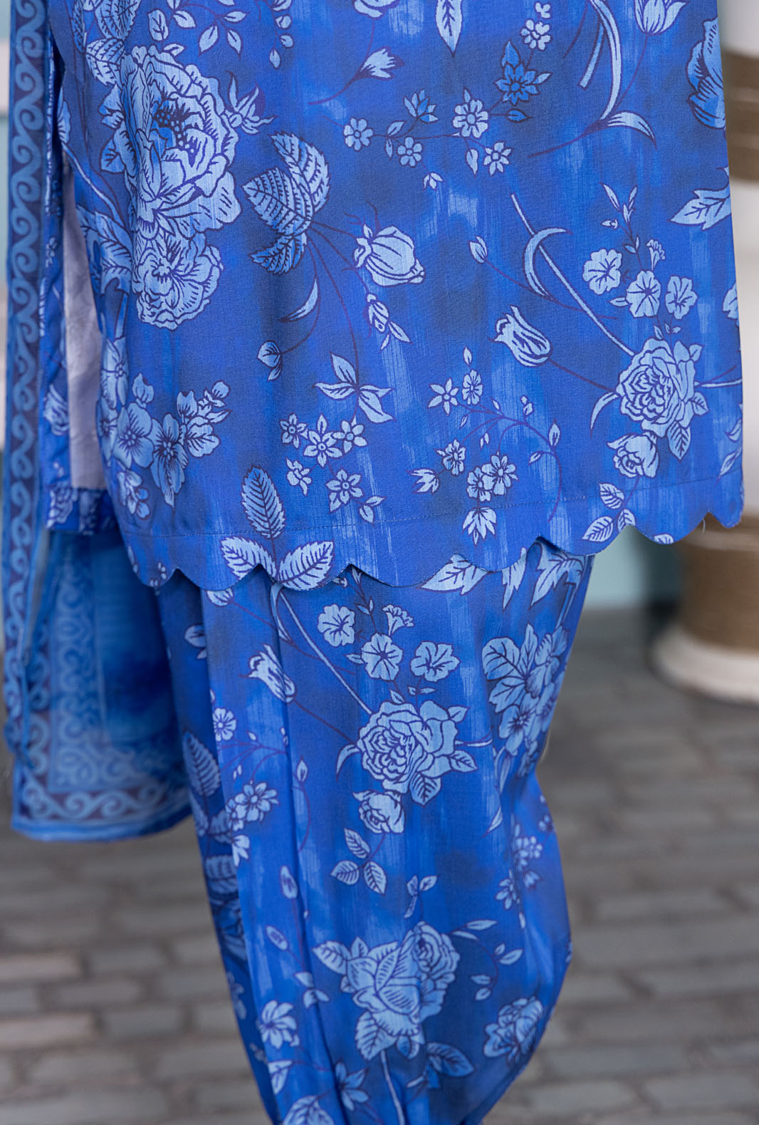 HZ Textiles Digital Printed Unstitched Linen 3 Piece Suit LWP-1311 - Winter Collection