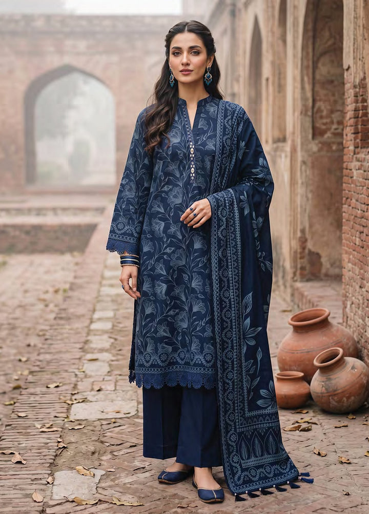 Cashmi by Lakhany Unstitched Printed Wool 3 Piece Suit LSM26UC LG-RK-0198-A - Winter Collection