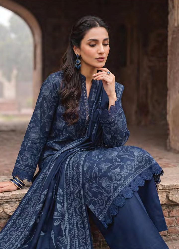 Cashmi by Lakhany Unstitched Printed Wool 3 Piece Suit LSM26UC LG-RK-0198-A - Winter Collection