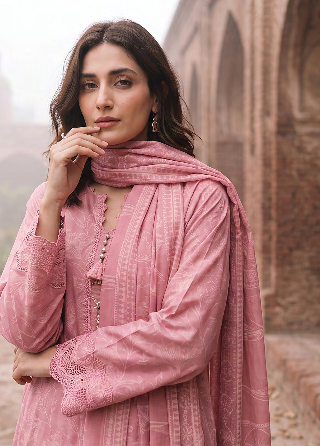 Cashmi by Lakhany Unstitched Printed Wool 3 Piece Suit LSM26UC LG-RK-0198-B - Winter Collection