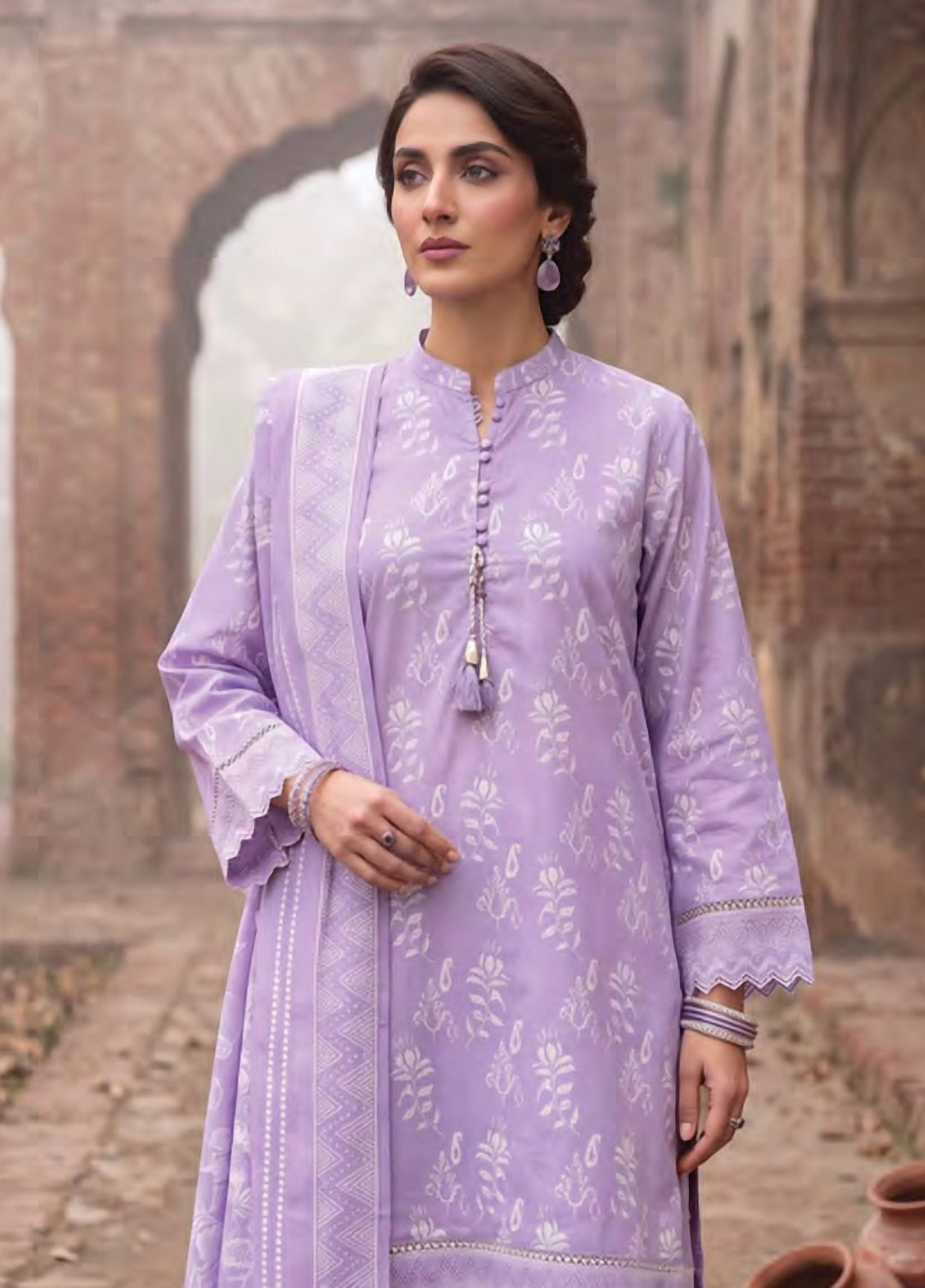Cashmi by Lakhany Unstitched Printed Wool 3 Piece Suit LSM26UC LG-RL-0532-B - Winter Collection
