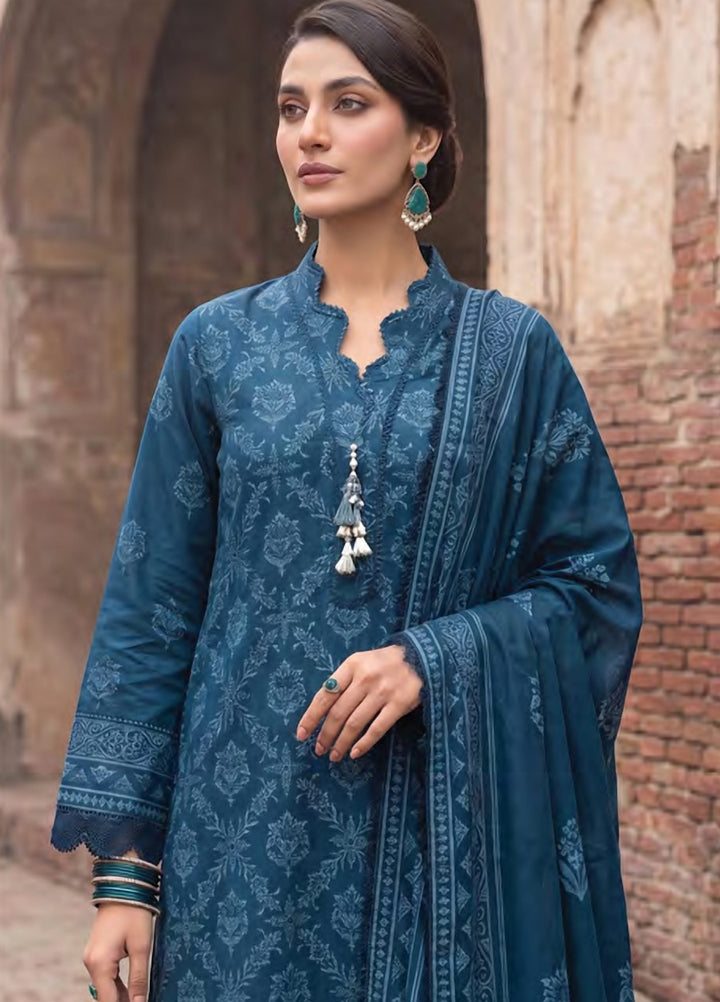 Cashmi by Lakhany Unstitched Printed Wool 3 Piece Suit LSM26UC LG-RL-0533-B - Winter Collection