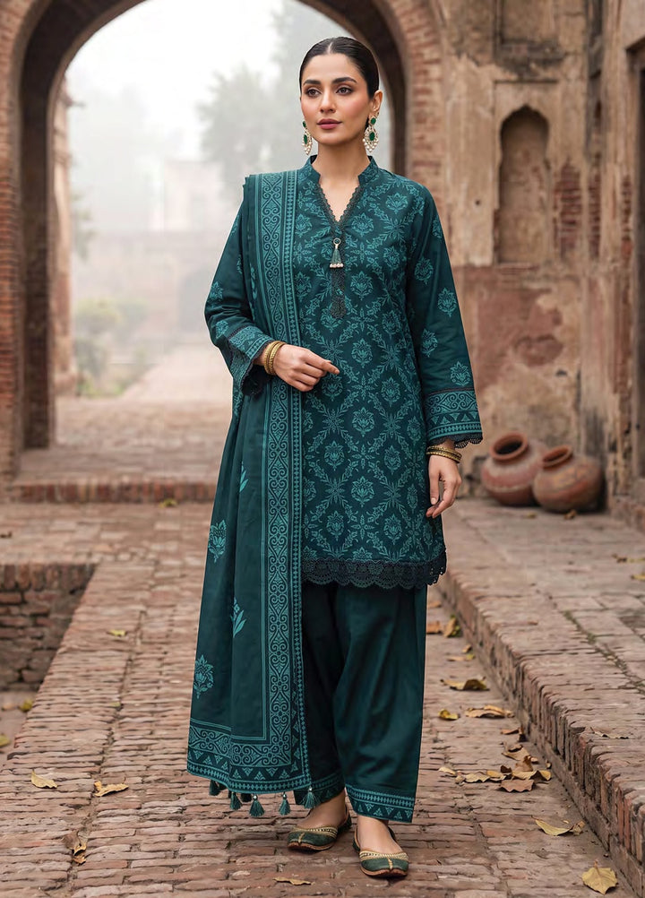 Cashmi by Lakhany Unstitched Printed Wool 3 Piece Suit LSM26UC LG-RL-0533-C - Winter Collection