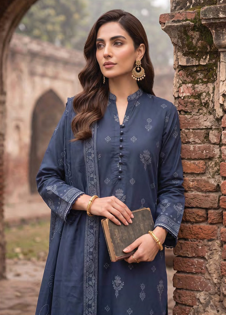 Cashmi by Lakhany Unstitched Printed Wool 3 Piece Suit LSM26UC LG-SG-0166-A - Winter Collection