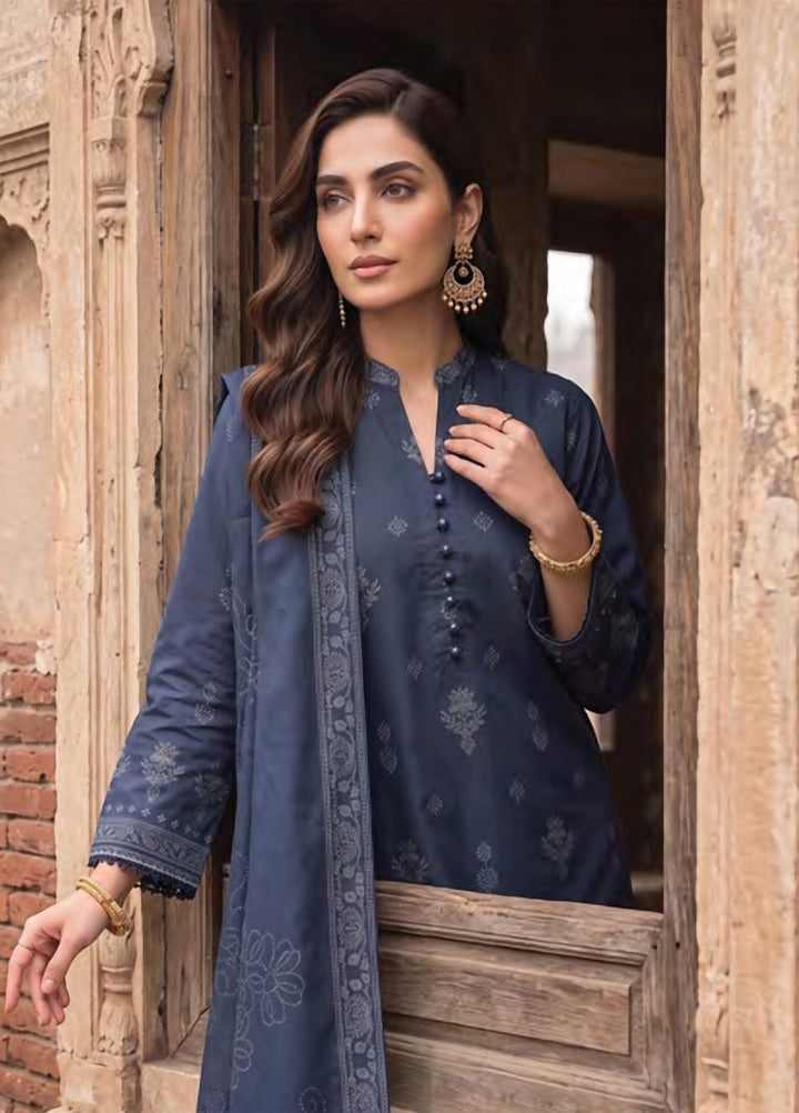 Cashmi by Lakhany Unstitched Printed Wool 3 Piece Suit LSM26UC LG-SG-0166-A - Winter Collection