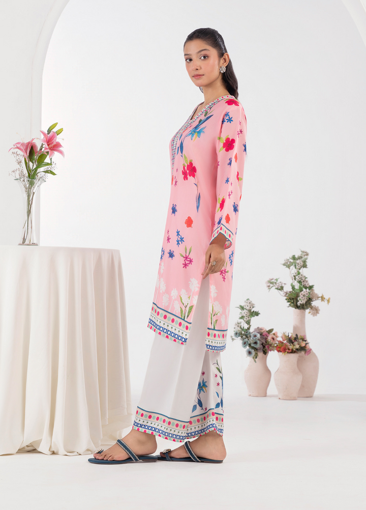 Lamhay by Haniya Mahnoor Pret Embroidered Poly Lawn 2 Piece Suit Emore