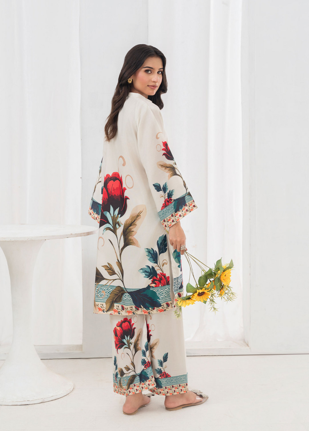 Lamhay by Haniya Mahnoor Pret Embroidered Poly Lawn 2 Piece Suit Flawrence