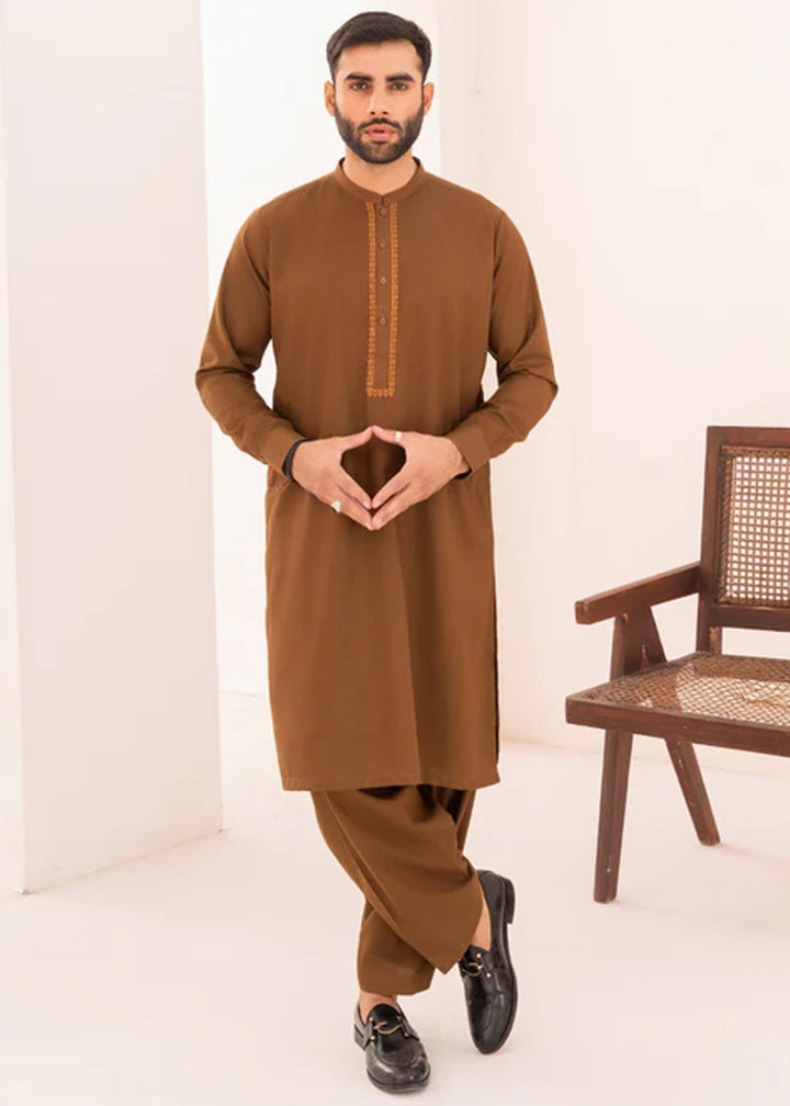Junoon by Buraq Mens RTW Embroidered Wash N Wear 2 Piece Suit Siraj Casual Collection