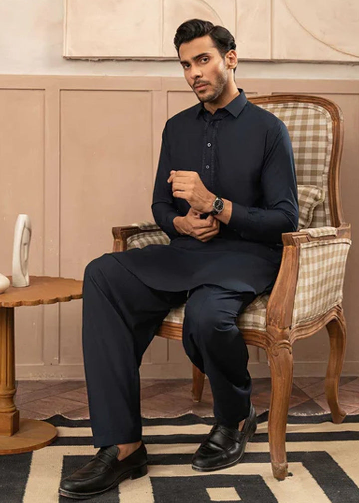Farmanrawa by Buraq Mens RTW Embroidered Wash N Wear 2 Piece Suit Feroz Casual Collection